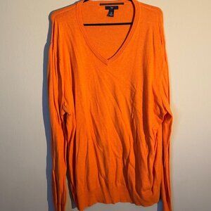 Gap V-neck sweater, Orange Size XL